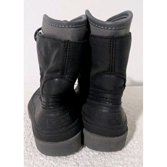 Sperry Rainboots Harbor Boot Kids Boys Waterproof Sz 13 Pull On Black Duck - Picture 4 of 9